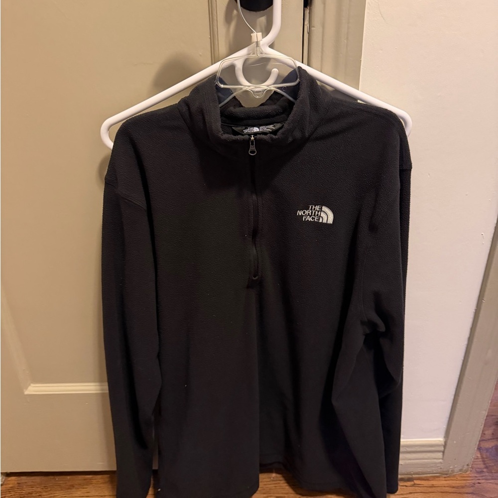 The North Face Black Half-Zip Fleece Hoodie